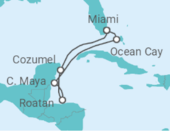 Western Caribbean with Ocean Cay Cruise itinerary  - MSC Cruises