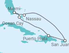 Puerto Rico, The Bahamas Cruise itinerary  - MSC Cruises