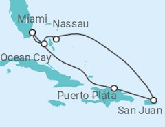 The Bahamas, Puerto Rico Cruise itinerary  - MSC Cruises