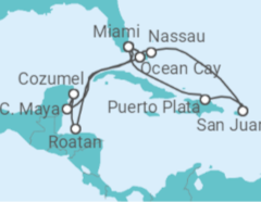 The Bahamas, Puerto Rico, US, Mexico, Honduras Cruise itinerary  - MSC Cruises