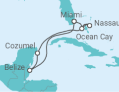 Belize, Mexico, The Bahamas Cruise itinerary  - MSC Cruises