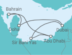 The Emirates, Qatar & Bahrain Cruise +Hotel +Flights Cruise itinerary  - MSC Cruises