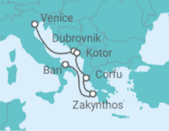 Croatia, Montenegro, Greece - Venice to Bari Cruise itinerary  - MSC Cruises