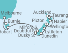 New Zealand & Tasmania Cruise itinerary  - Norwegian Cruise Line