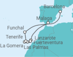 Canary Islands - Malaga to Barcelona Cruise itinerary  - Costa Cruises