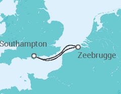 Bruges Short Break Cruise itinerary  - MSC Cruceros