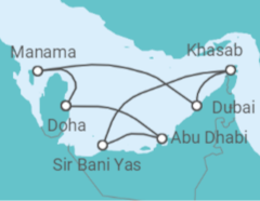 The Emirates, Bahrain & Oman +Hotel in Doha +Flights Cruise itinerary  - Celestyal Cruises