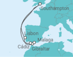 Portugal, Gibraltar, Spain All Inc. Cruise itinerary  - MSC Cruceros