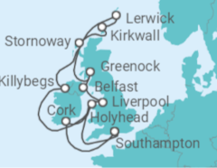 British Isles Cruise itinerary  - PO Cruises