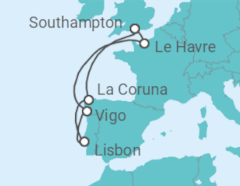 France, Spain, Portugal Cruise itinerary  - PO Cruises