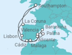 The Med, Andalusia & Lisbon Cruise itinerary  - MSC Cruises