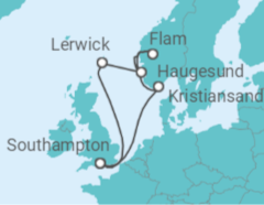 Scotland & Norway Cruise itinerary  - MSC Cruceros