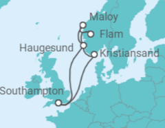 Norwegian Fjords Cruise itinerary  - MSC Cruceros