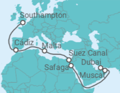 Oman, Egypt, Malta, Spain Cruise itinerary  - Cunard