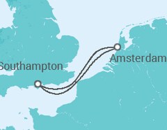 Amsterdam Getaway Cruise itinerary  - Cunard