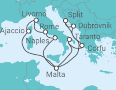 France, Italy, Malta, Croatia, Greece Cruise itinerary  - PO Cruises