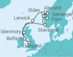 Northern Isles & Fjordland Adventure Cruise itinerary  - Ambassador Cruise Line