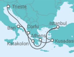Greece, Turkey All Incl. Cruise itinerary  - MSC Cruceros