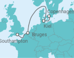 Southampton to Copenhagen Cruise itinerary  - MSC Cruises