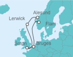 Scotland, Norway, Belgium Cruise itinerary  - MSC Cruises