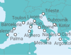 Civitavecchia (Rome) to Trieste (Italy) Cruise itinerary  - Cunard