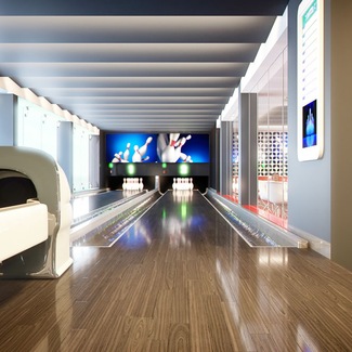 Full size bowling alley