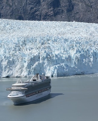 Crown Princess in Glacier Bay