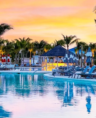Bimini Beach Club Pool Sunset