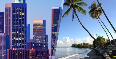Los Angeles and Tahiti