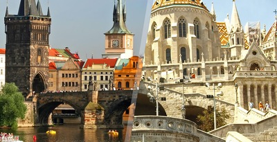 Prague and Budapest by plane