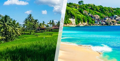 Ubud with Beaches in the South of Bali