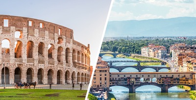 Rome and Florence by plane