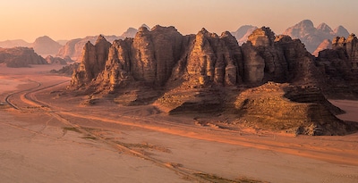 Route around the Hashemite Kingdom and Wadi Rum