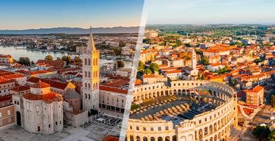 Pula, Zadar and Zagreb
