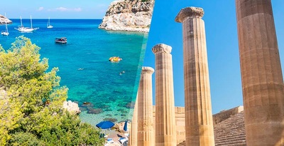 Rhodes and Chalkidiki by plane