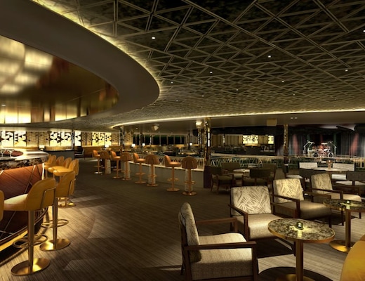 Aft Lounge Night view Arvia