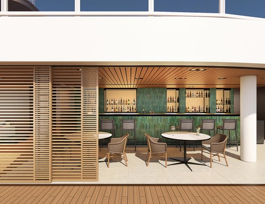 The Haven outdoor bar