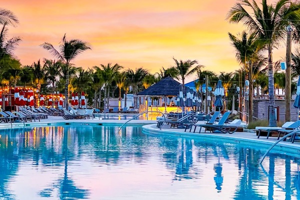 Bimini Beach Club Pool Sunset