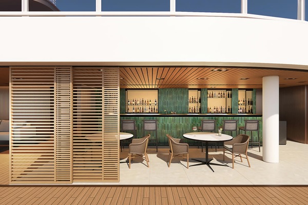 The Haven outdoor bar